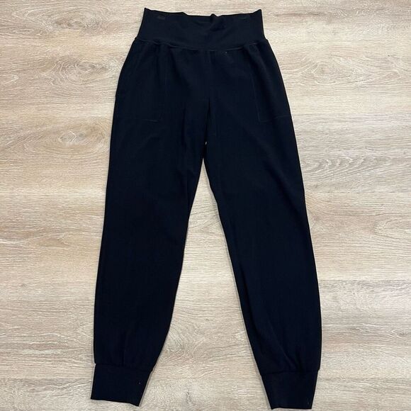 Athleta Salutation Jogger Powervita Pants Women's Medium Tall Black Jogging Work - Picture 1 of 6